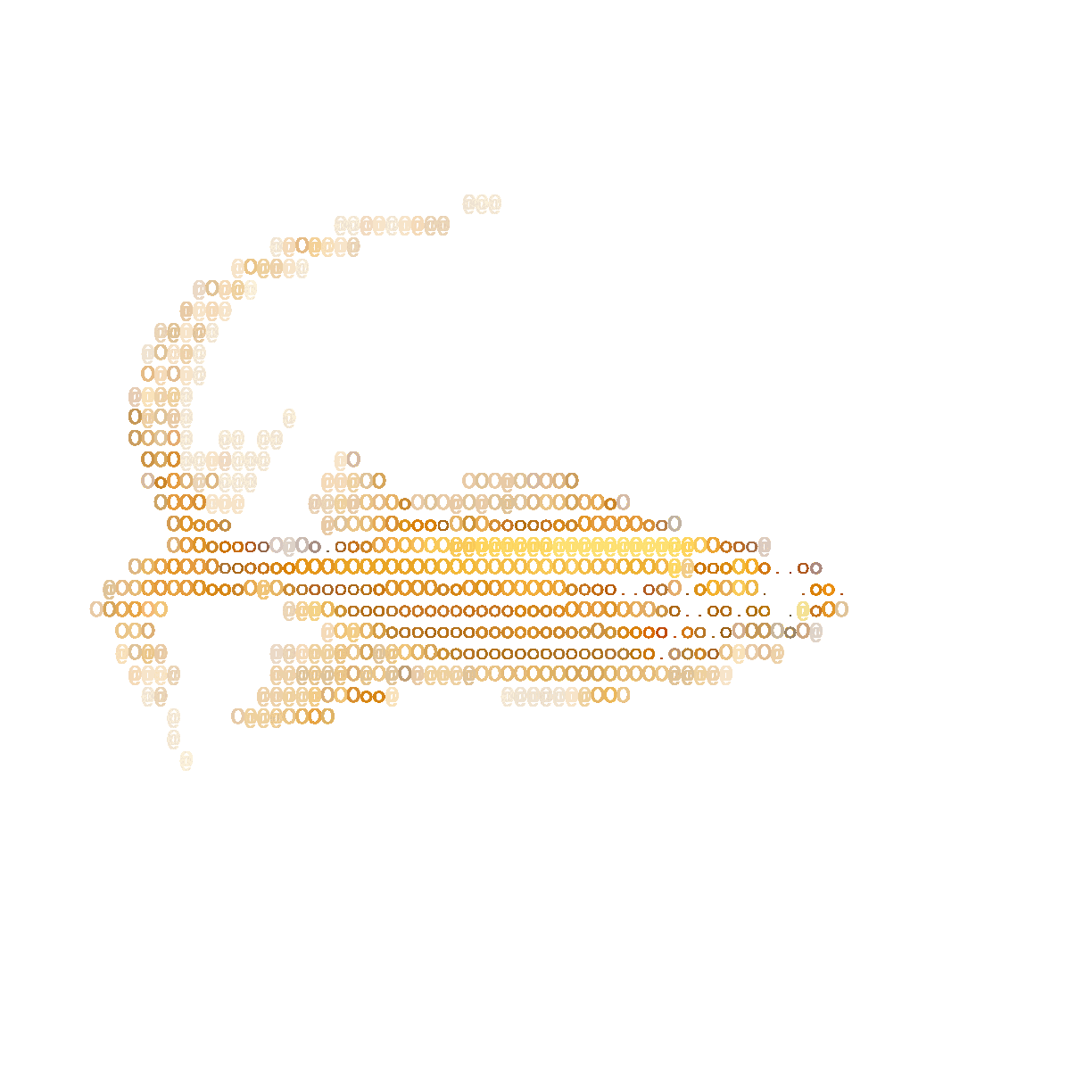 Large transparent ASCII video effect preview