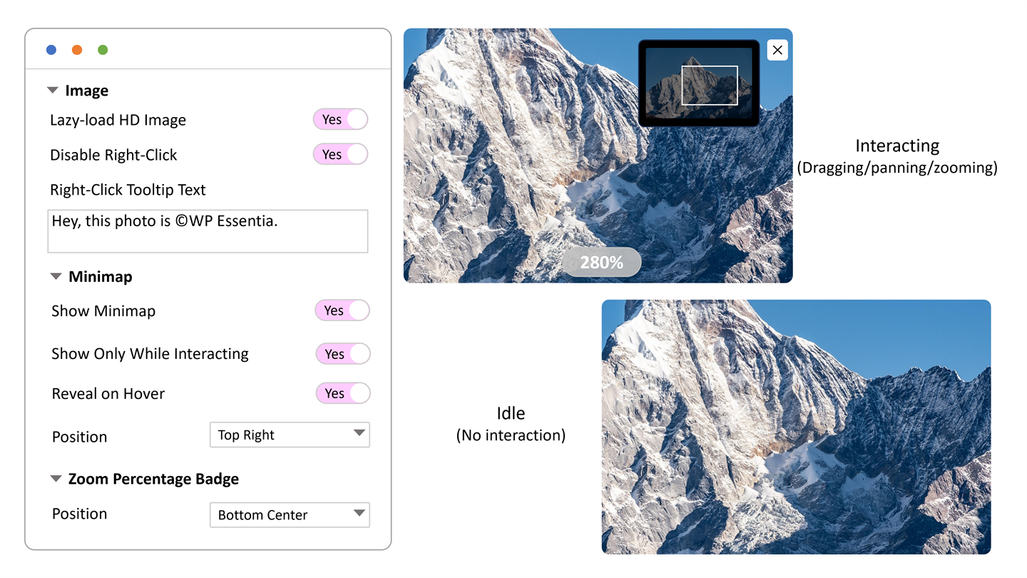 Fine-tune the zoom experience so inspecting images feels just right.