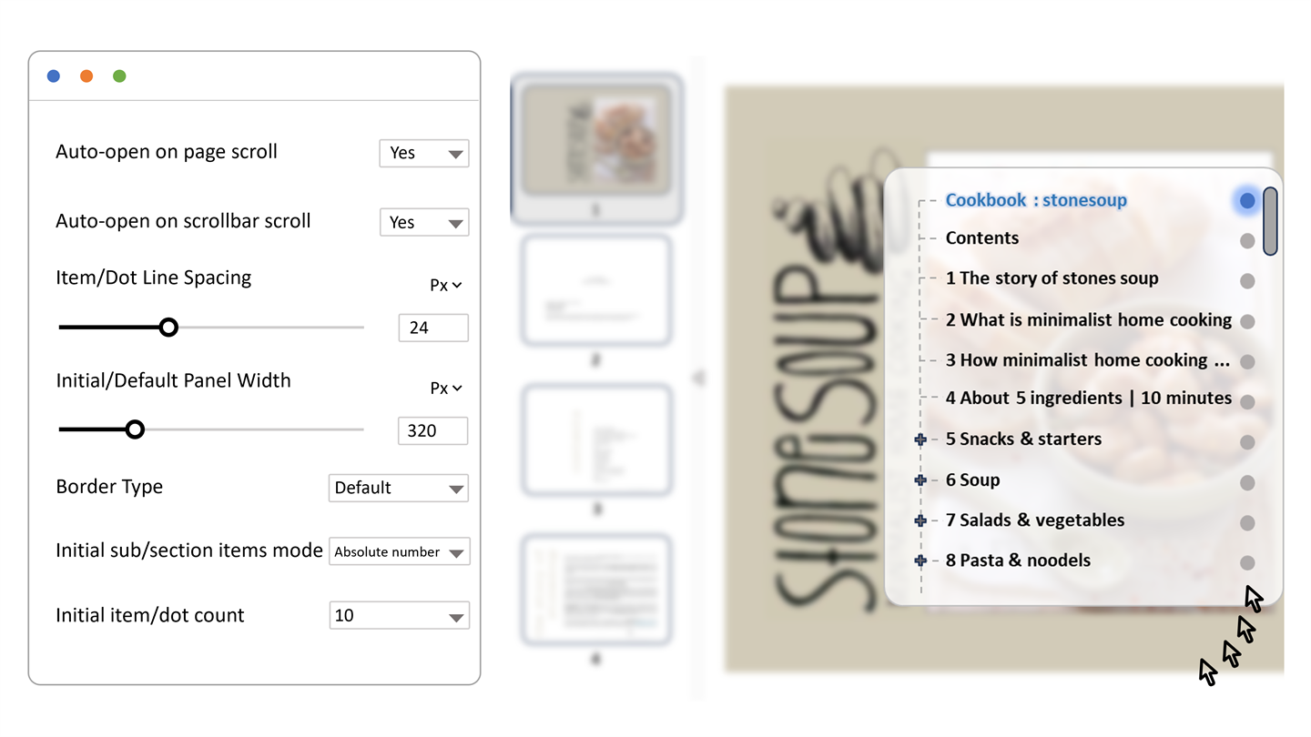 Give long PDFs a navigation panel that feels made for reading.